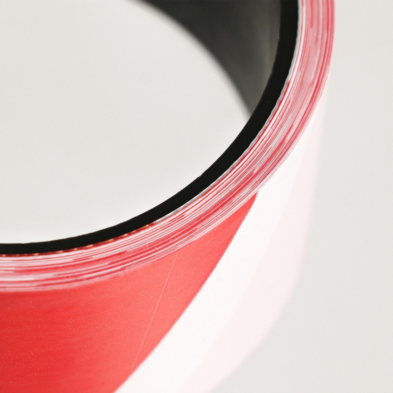 Лента оградительная, красно-белая, ширина 5 см, 50 м