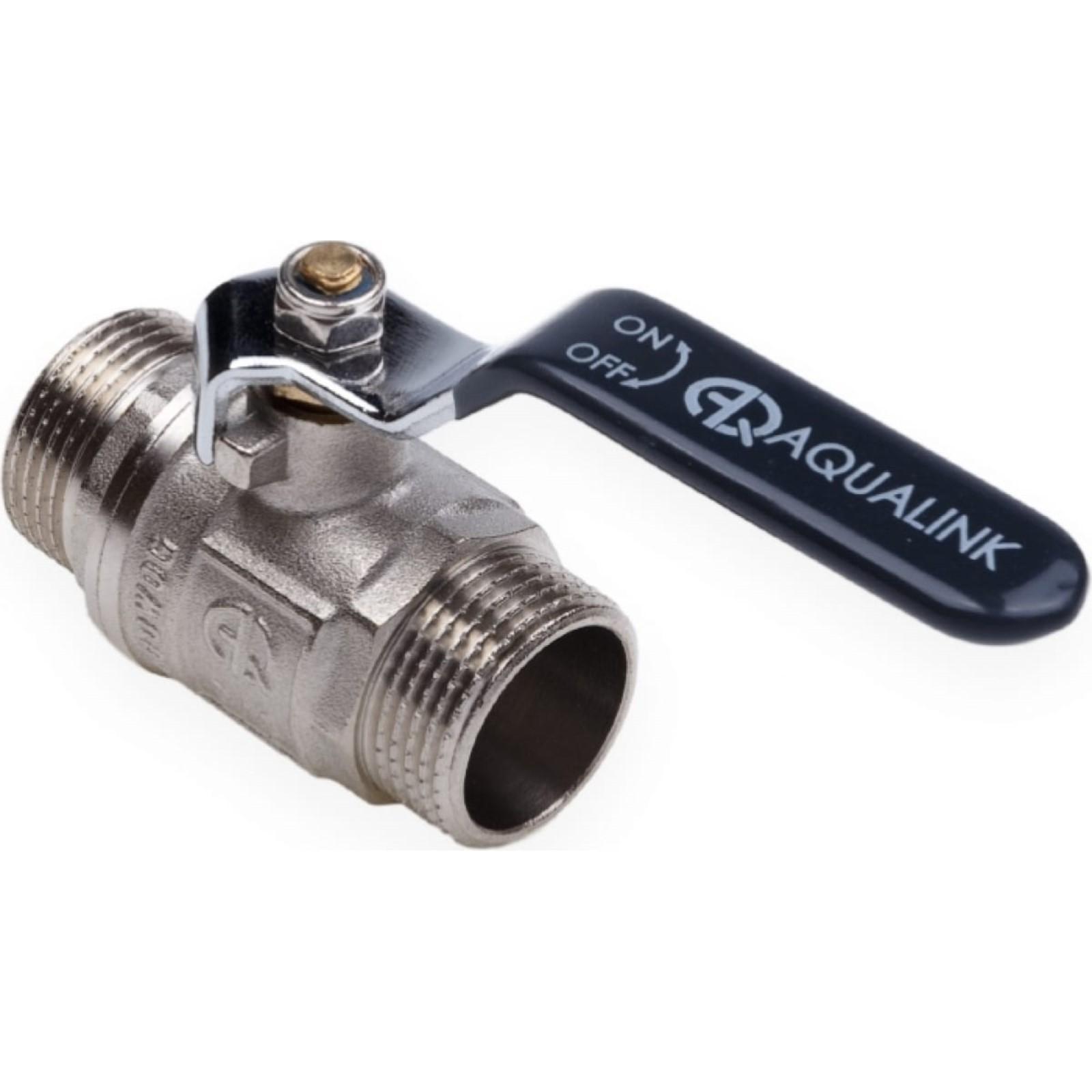 Кран шаровой AQUALINK, PN 50, наружная/наружная резьба 3/4