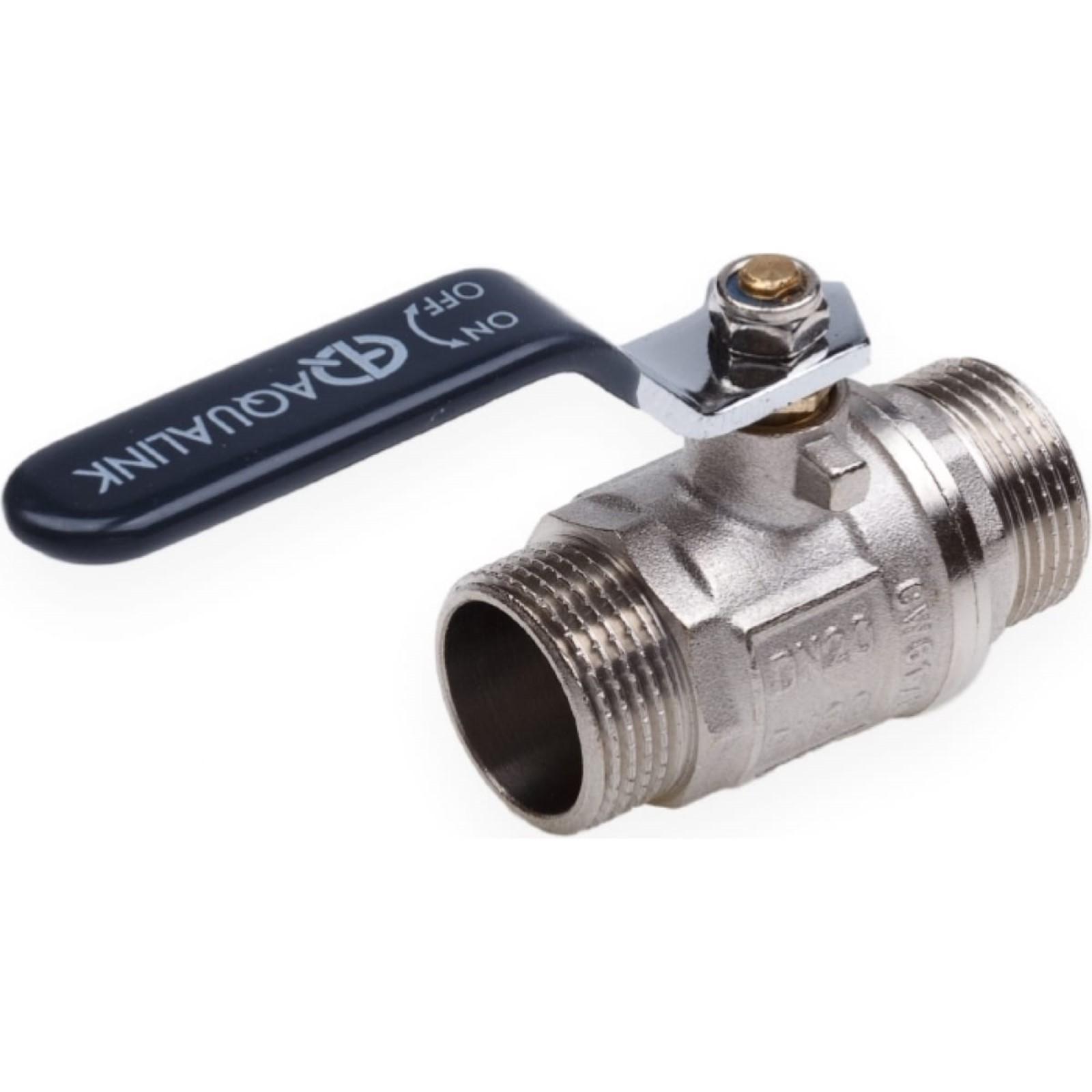 Кран шаровой AQUALINK, PN 50, наружная/наружная резьба 3/4