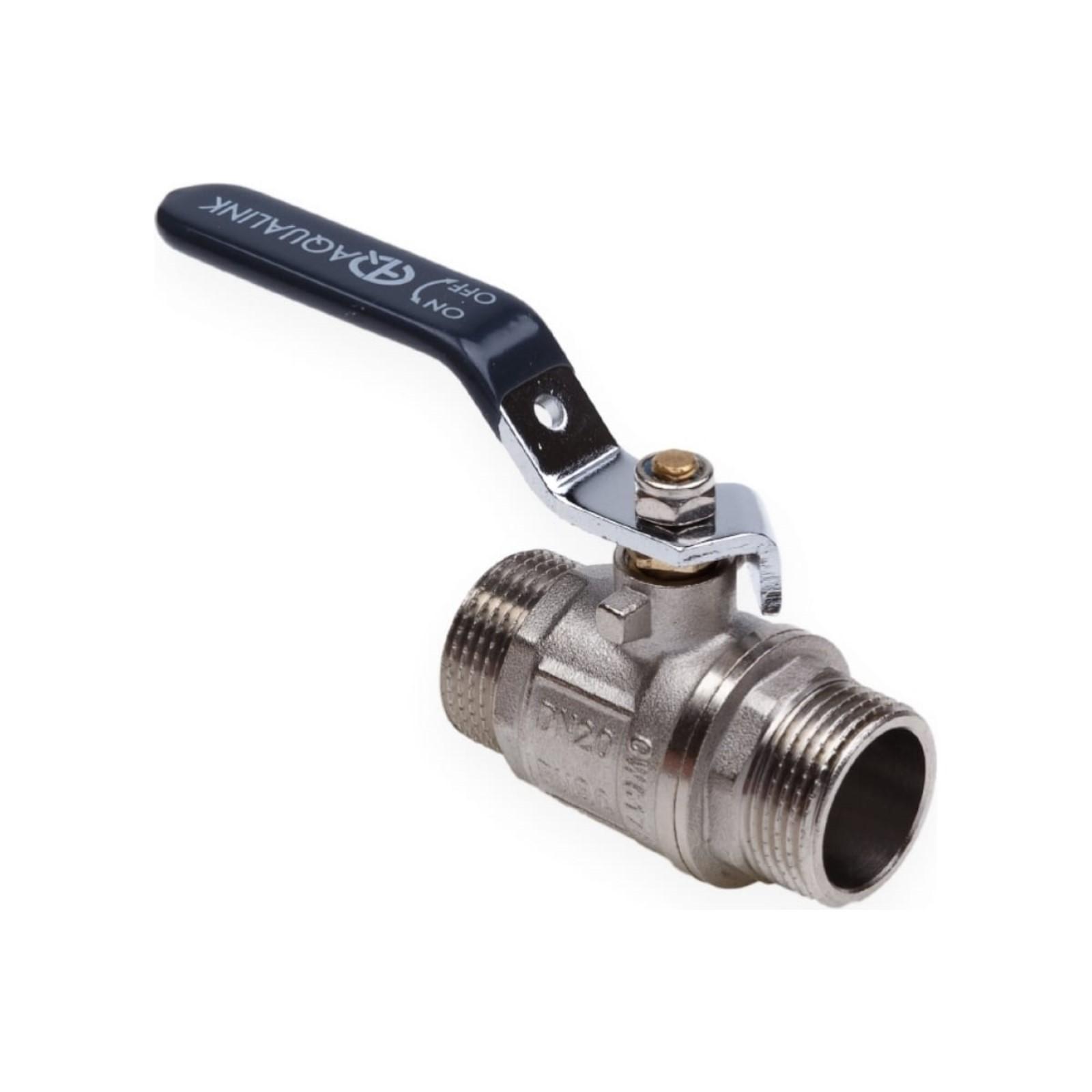 Кран шаровой AQUALINK, PN 50, наружная/наружная резьба 3/4