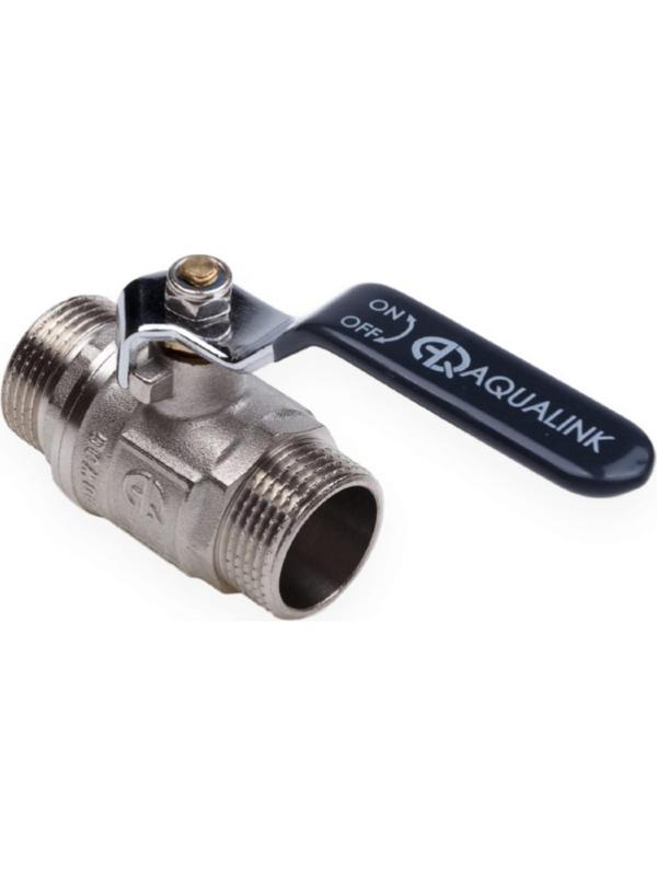 Кран шаровой AQUALINK, PN 50, наружная/наружная резьба 3/4