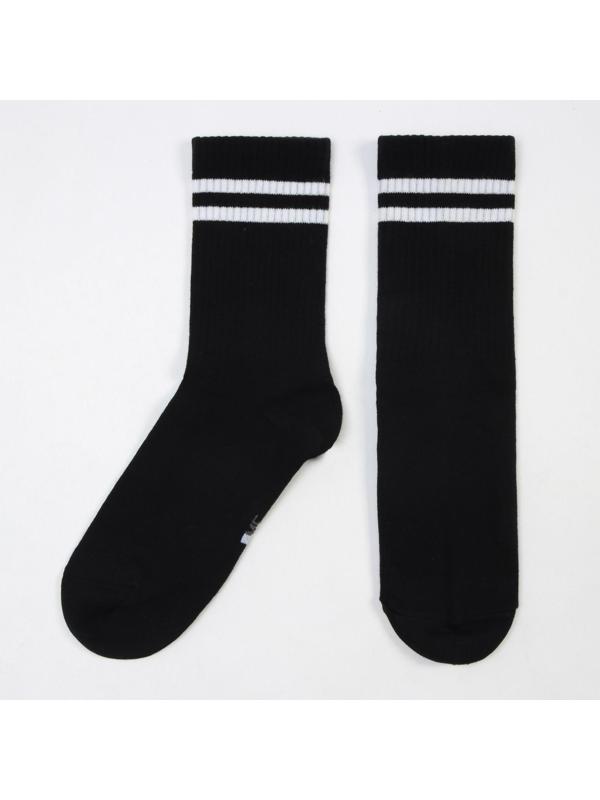 Носки женские, цвет чёрный, размер 23-25