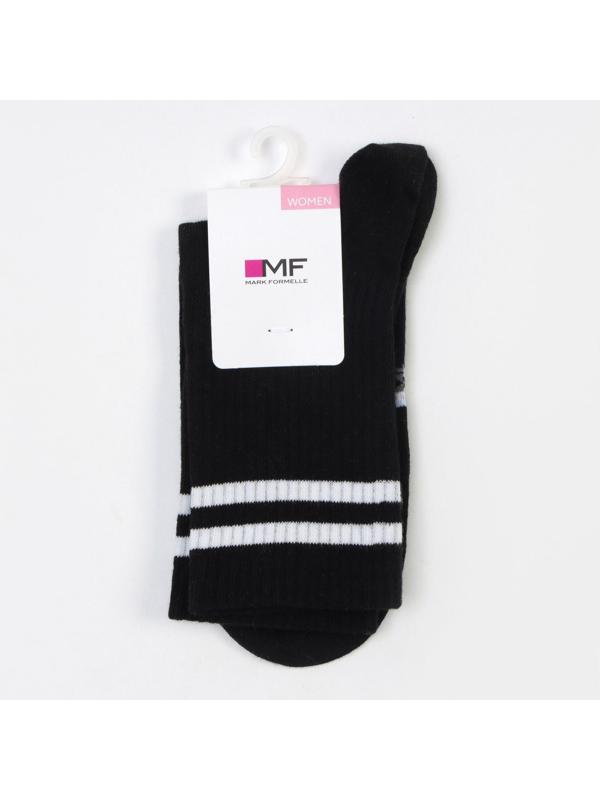 Носки женские, цвет чёрный, размер 23-25