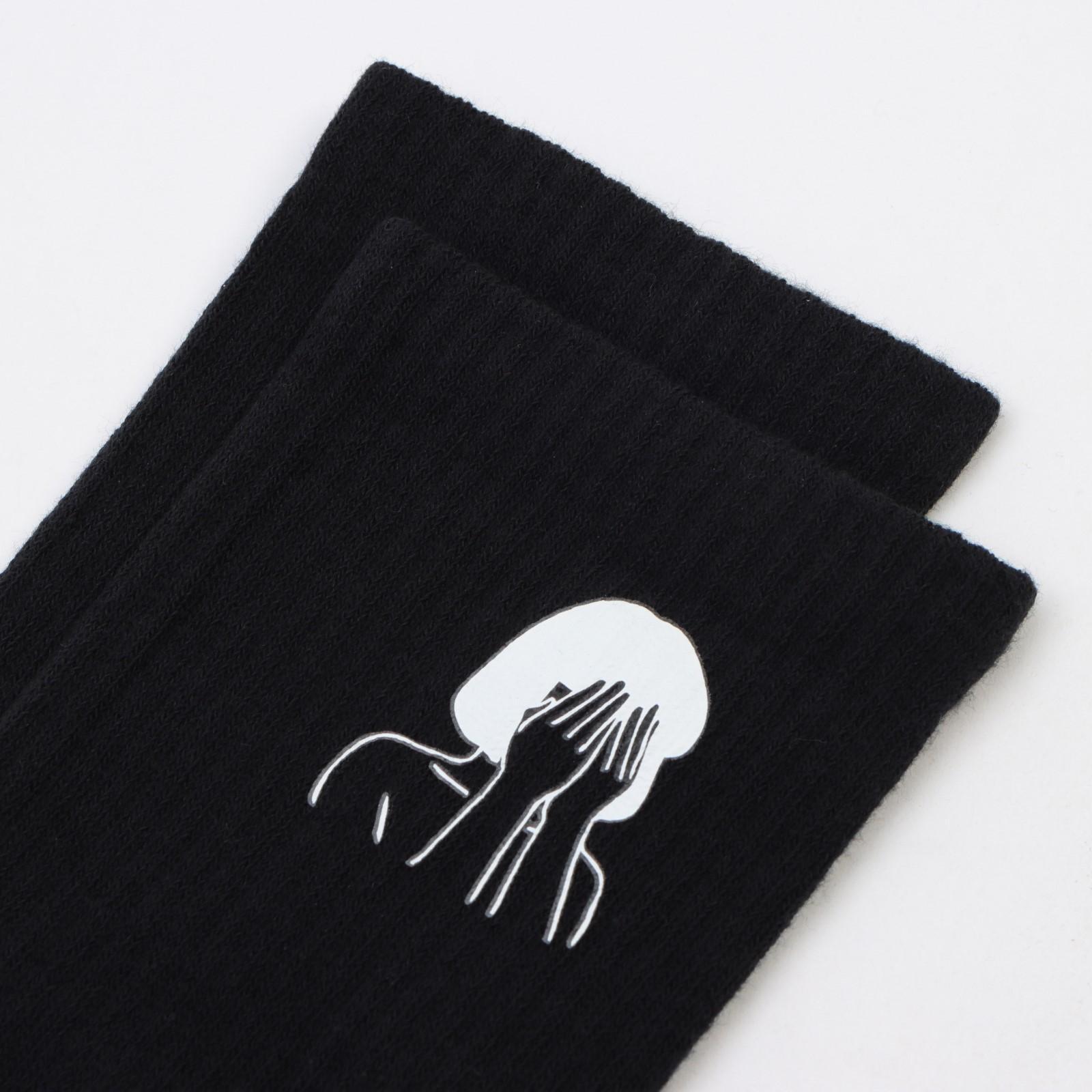 Носки женские, цвет чёрный, размер 23-25