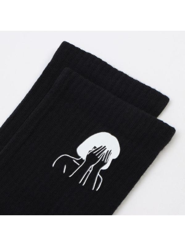 Носки женские, цвет чёрный, размер 23-25