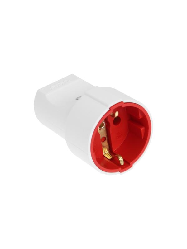 Штепсельное гнездо AY-KA, с/з, 16 А, 250 В, белое