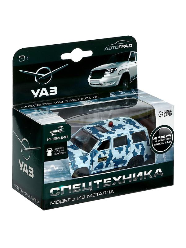 Машина металлическая «УАЗ Патриот. ОМОН», инерция, 1:50