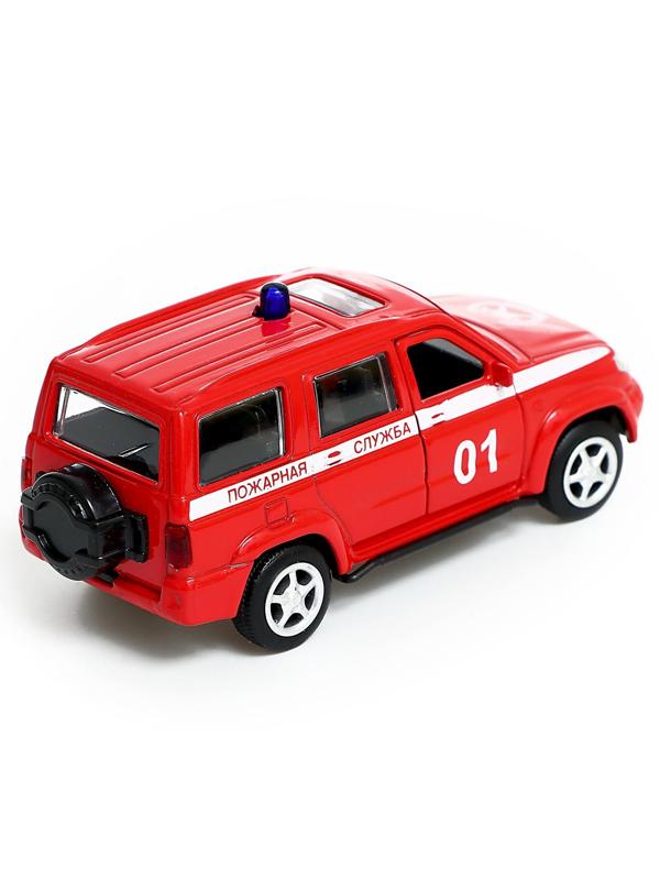 Машина металлическая «УАЗ Патриот. Пожарная служба», инерция, 1:50