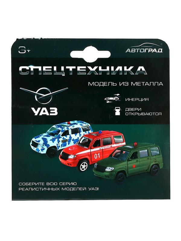 Машина металлическая «УАЗ Патриот. Пожарная служба», инерция, 1:50