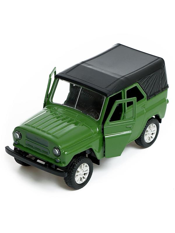Машина металлическая «УАЗ Hunter», инерция, 1:32, свет и звук, цвет зелёный