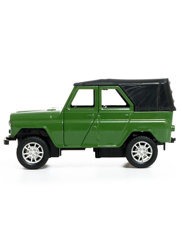 Машина металлическая «УАЗ Hunter», инерция, 1:32, свет и звук, цвет зелёный