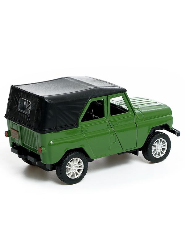 Машина металлическая «УАЗ Hunter», инерция, 1:32, свет и звук, цвет зелёный