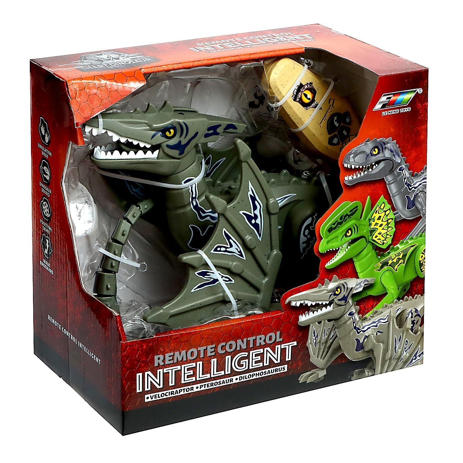 Динозавр радиоуправляемый «Дракон», цвет зелёный