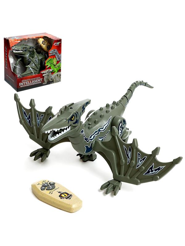 Динозавр радиоуправляемый «Дракон», цвет зелёный