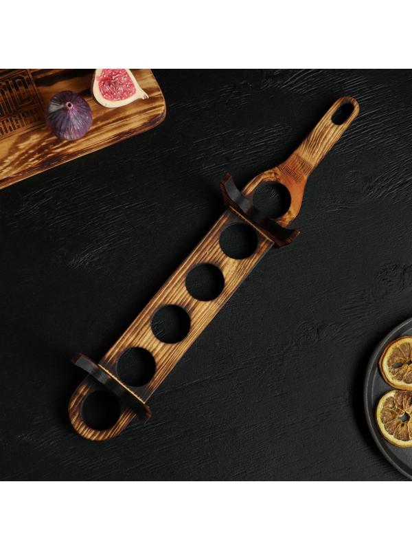 Доска для подачи в обжиге Wild Kitchen, шотница, 45,5×6,5×6 см, цельный кедр