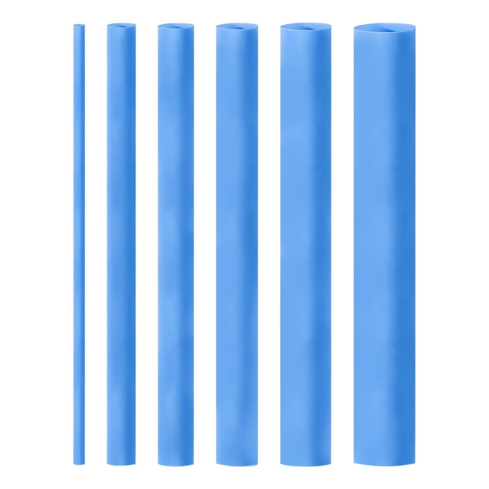 Термоусаживаемая трубка Smartbuy, 2/1, 4/2, 6/3, 8/4, 10/5, 12/6, по 3 шт ,10 см, синяя