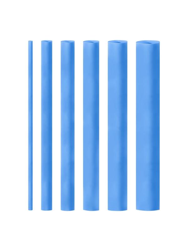 Термоусаживаемая трубка Smartbuy, 2/1, 4/2, 6/3, 8/4, 10/5, 12/6, по 3 шт ,10 см, синяя