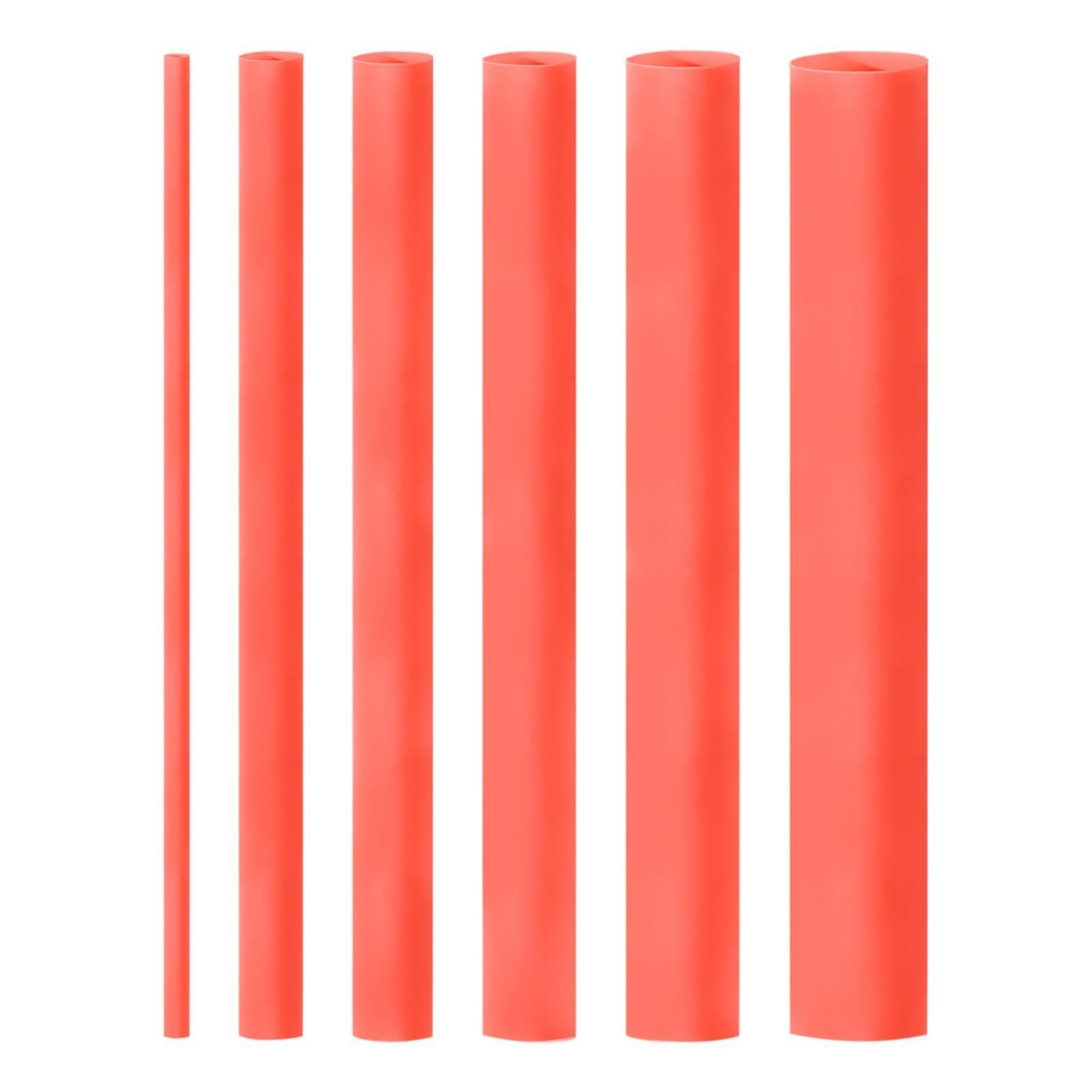 Термоусаживаемая трубка Smartbuy, 2/1, 4/2, 6/3, 8/4, 10/5, 12/6, по 3 шт, 10 см, красная