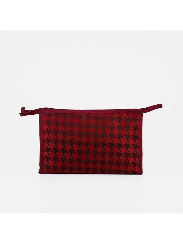 Косметичка на молнии, цвет бордовый