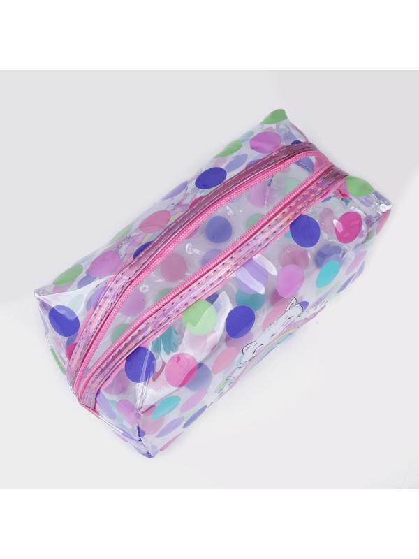 Набор косметичек 2 в 1, цвет розовый