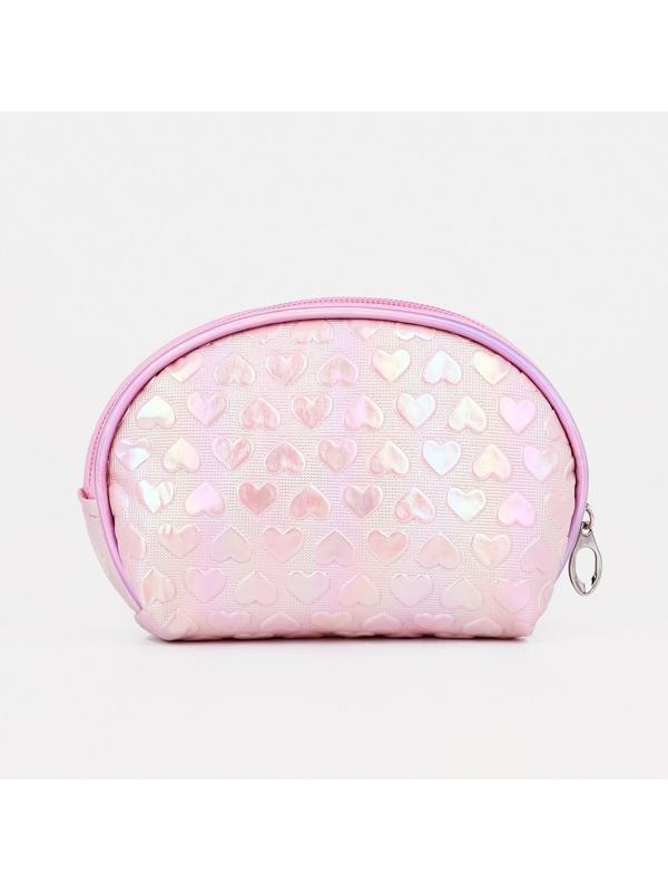 Набор косметичек 2 в 1, цвет розовый