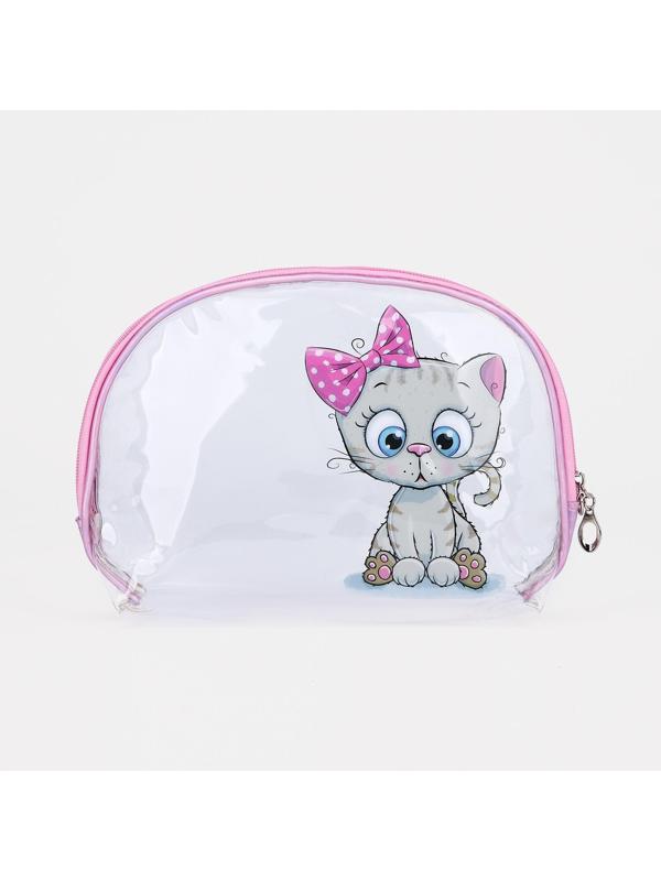 Набор косметичек 2 в 1, цвет розовый