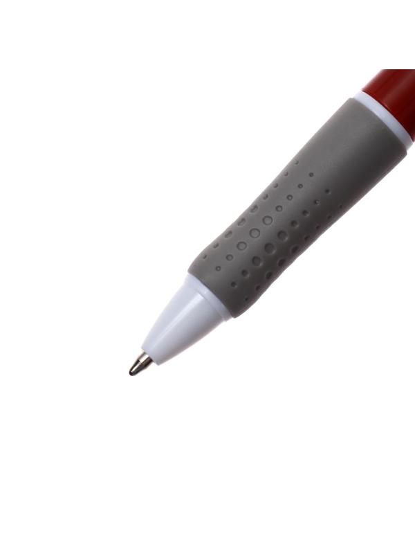 Ручка шариковая автоматический 1,0 мм корпус МИКС с резиновым держателем