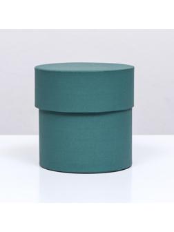 Шляпная коробка, изумрудная, 10 х 10 см