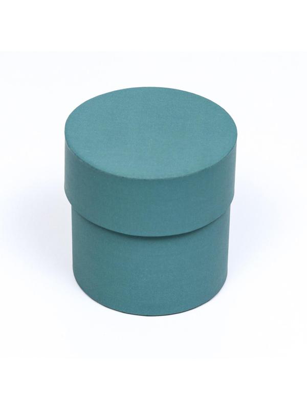 Шляпная коробка, изумрудная, 10 х 10 см