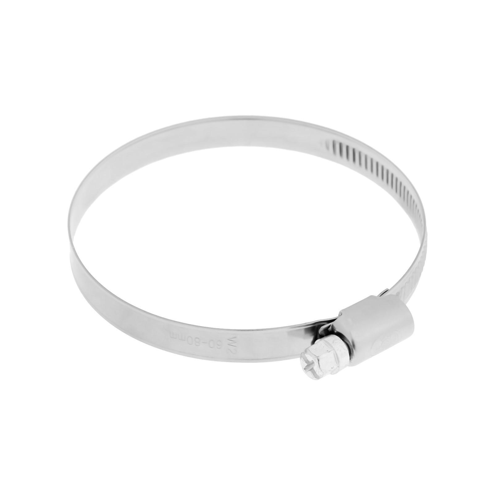 Хомут червячный MGF, диаметр 60-80 мм, ширина ленты 9 мм, нержавеющая сталь