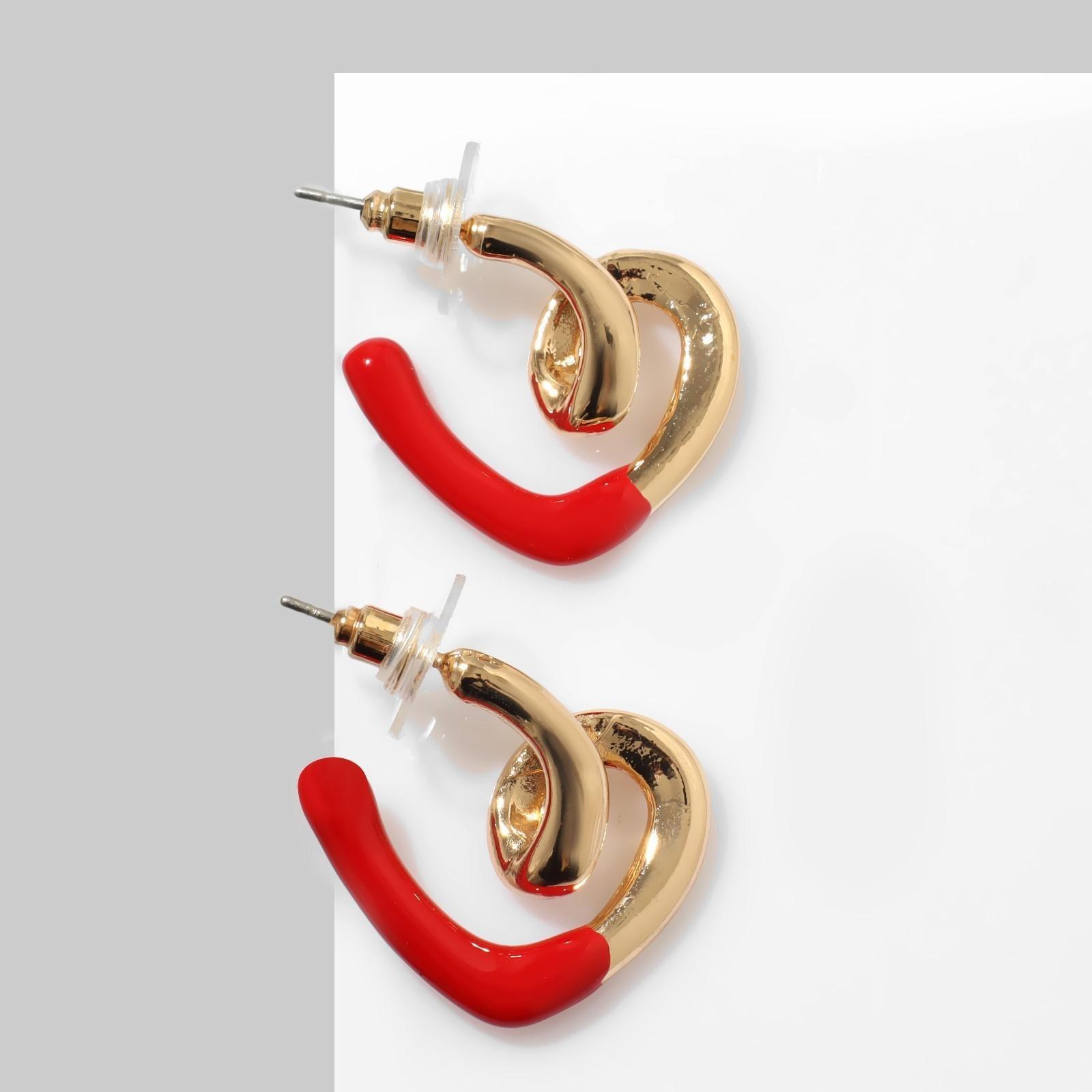 Серьги эмаль 