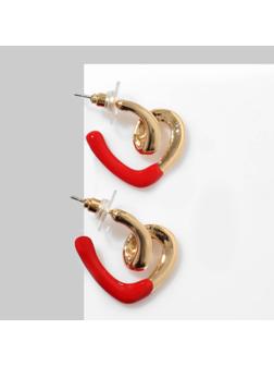 Серьги эмаль 