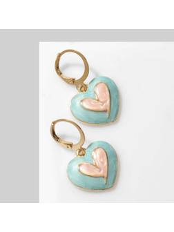 Серьги эмаль 