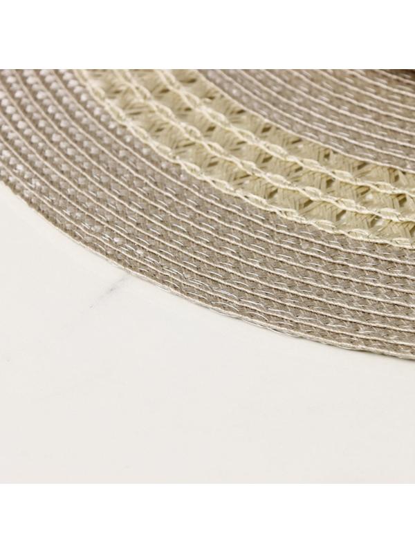 Салфетка сервировочная на стол Доляна «Оскар», d=38 см, цвет бежевый