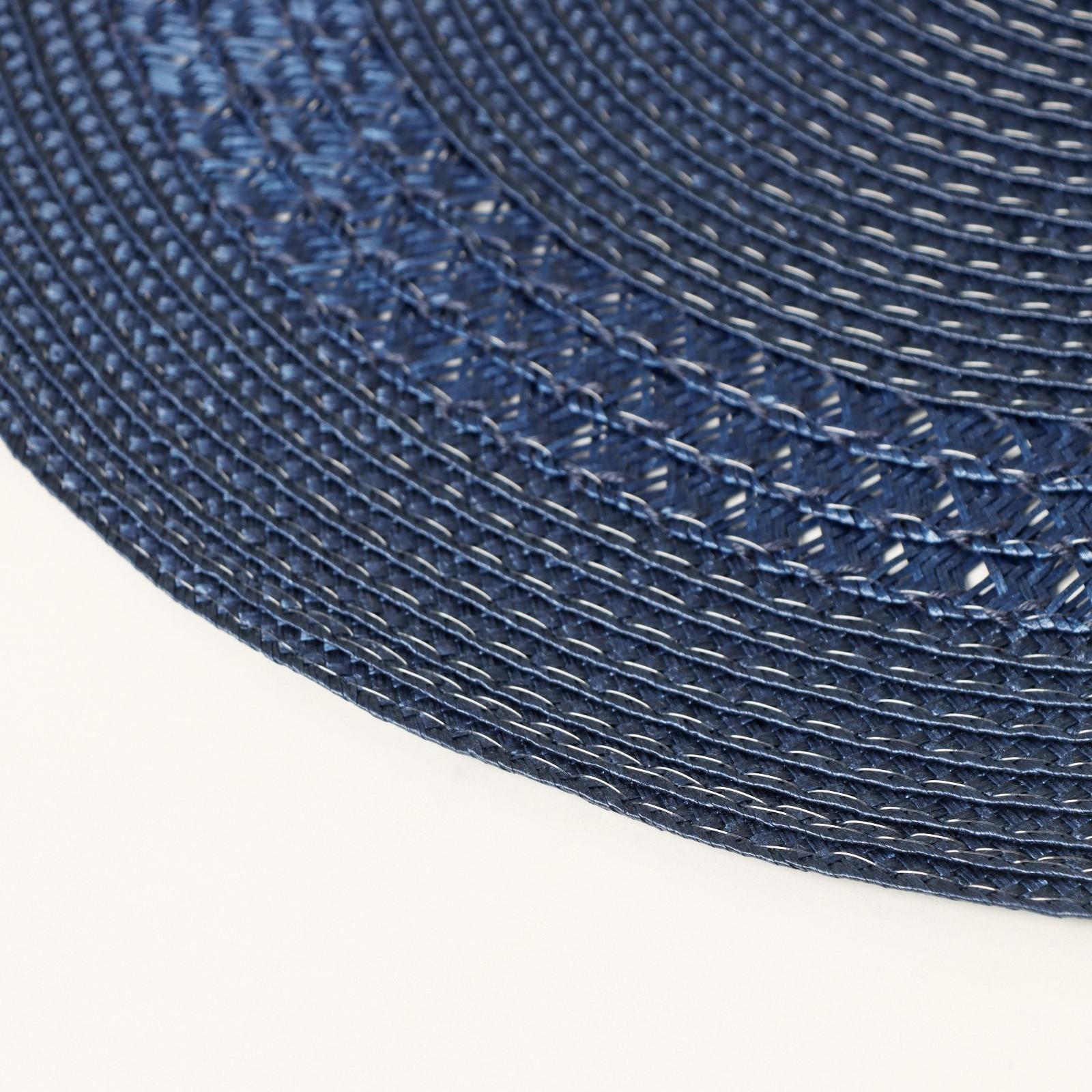 Салфетка сервировочная на стол Доляна «Оскар», d=38 см, цвет синий