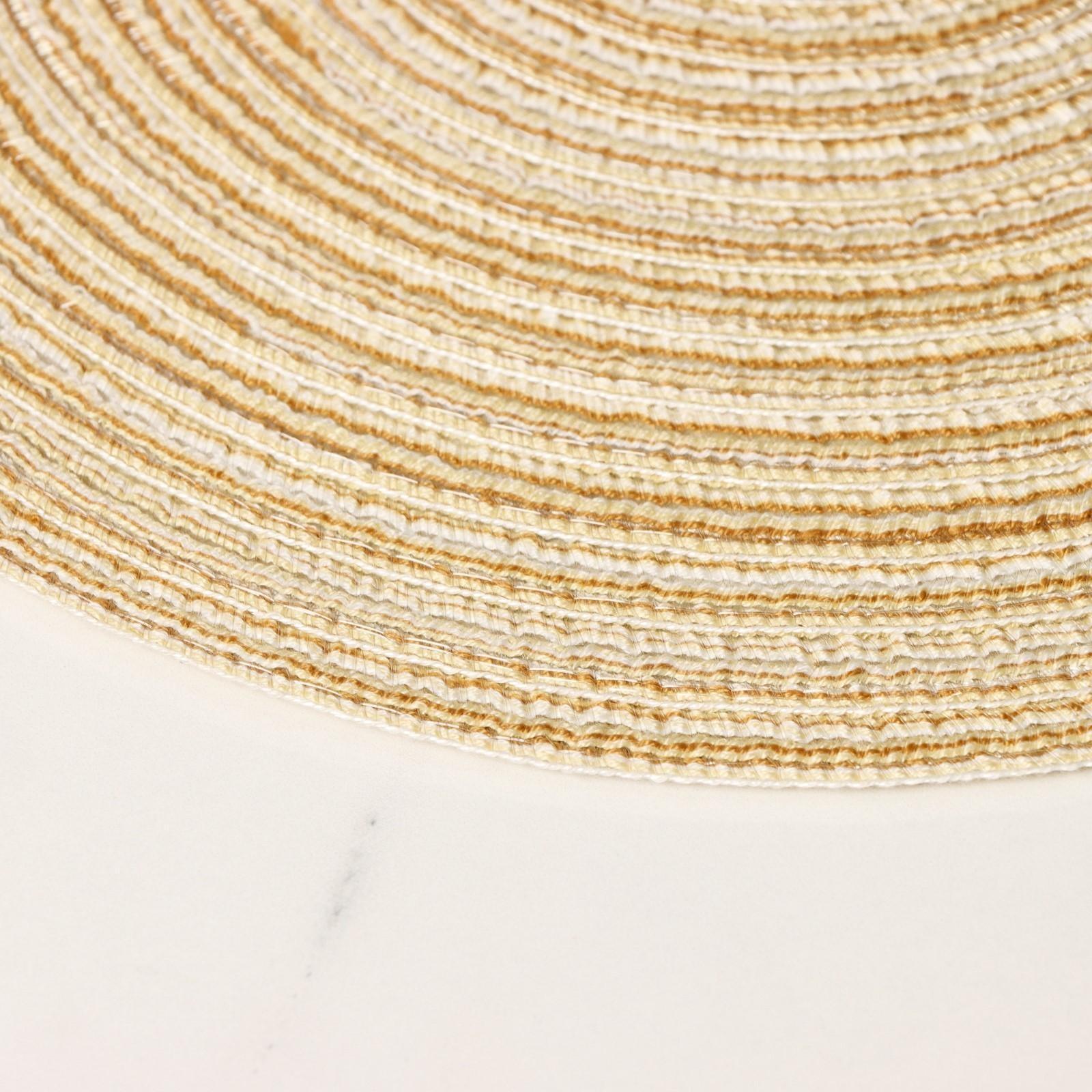 Салфетка сервировочная на стол Доляна «Дуо», d=30 см, цвет бежевый