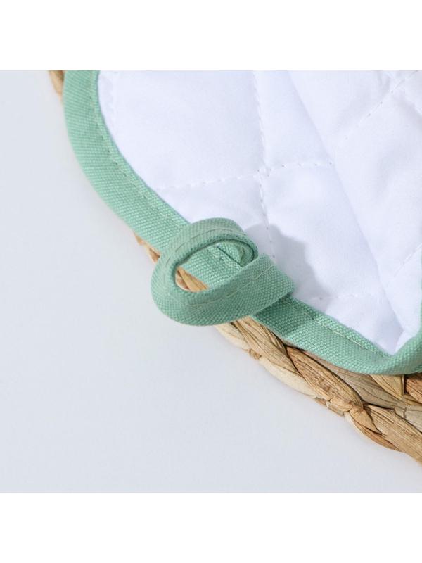 Рукавица для горячего с манжетой Доляна «Профи» 34×17,5×2см, цвет зелёный