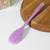 Ложка силиконовая гарнирная Доляна «Леонардо» 27×5×1,5 см, цвет сиреневый