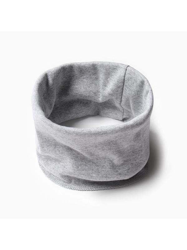 Шарф, цвет серый меланж, размер 25х23