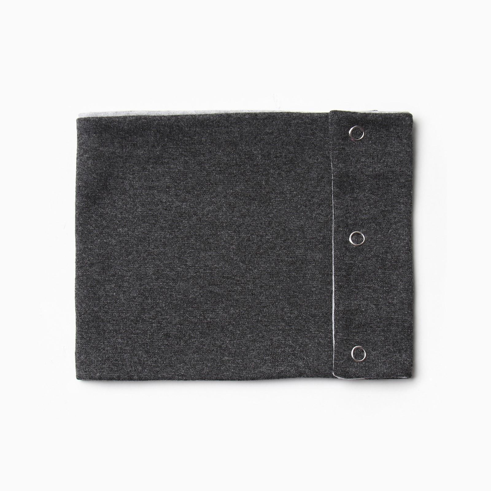 Шарф, цвет синий меланж, размер 20х15