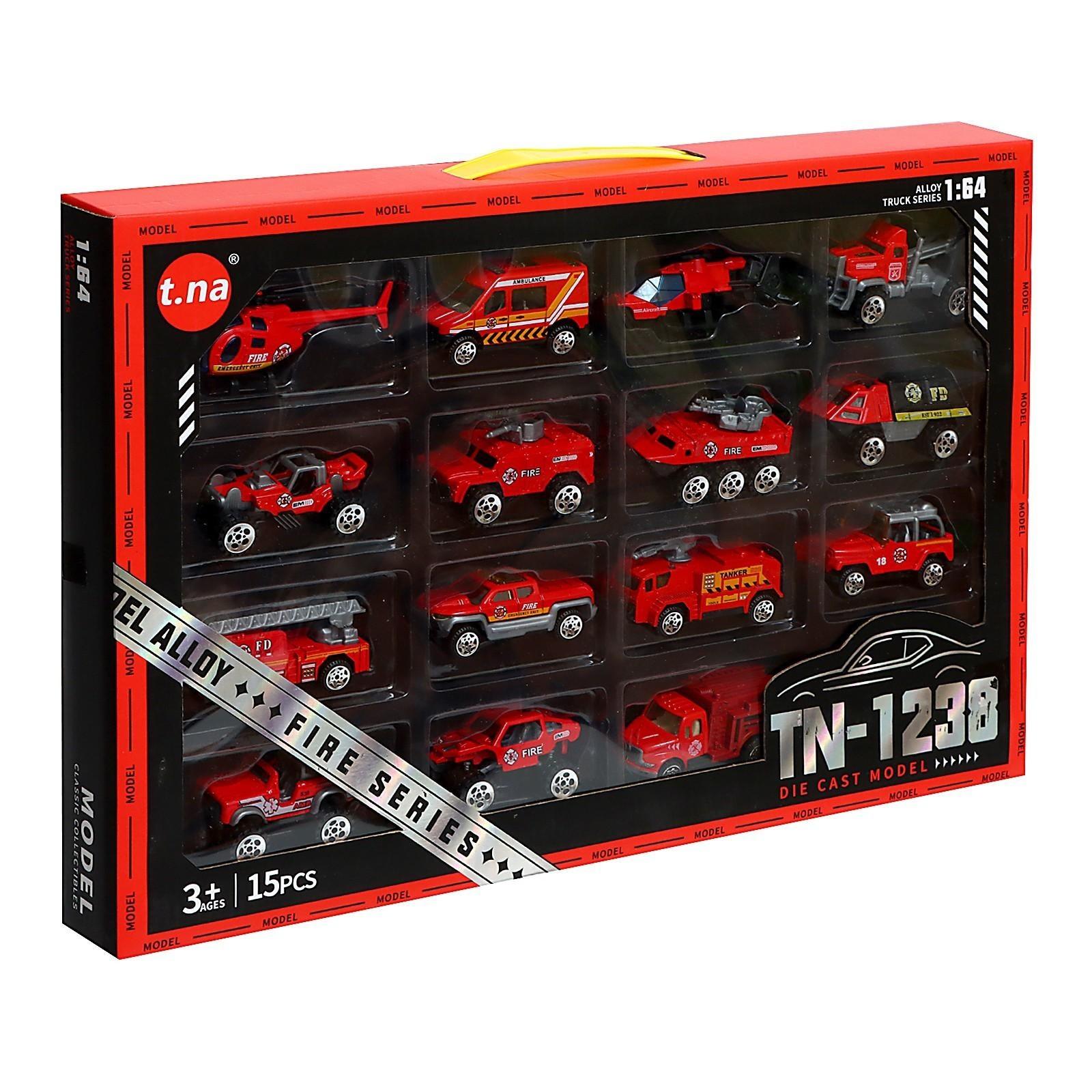 Набор металлических машин «Пожарная служба», в наборе 15 шт