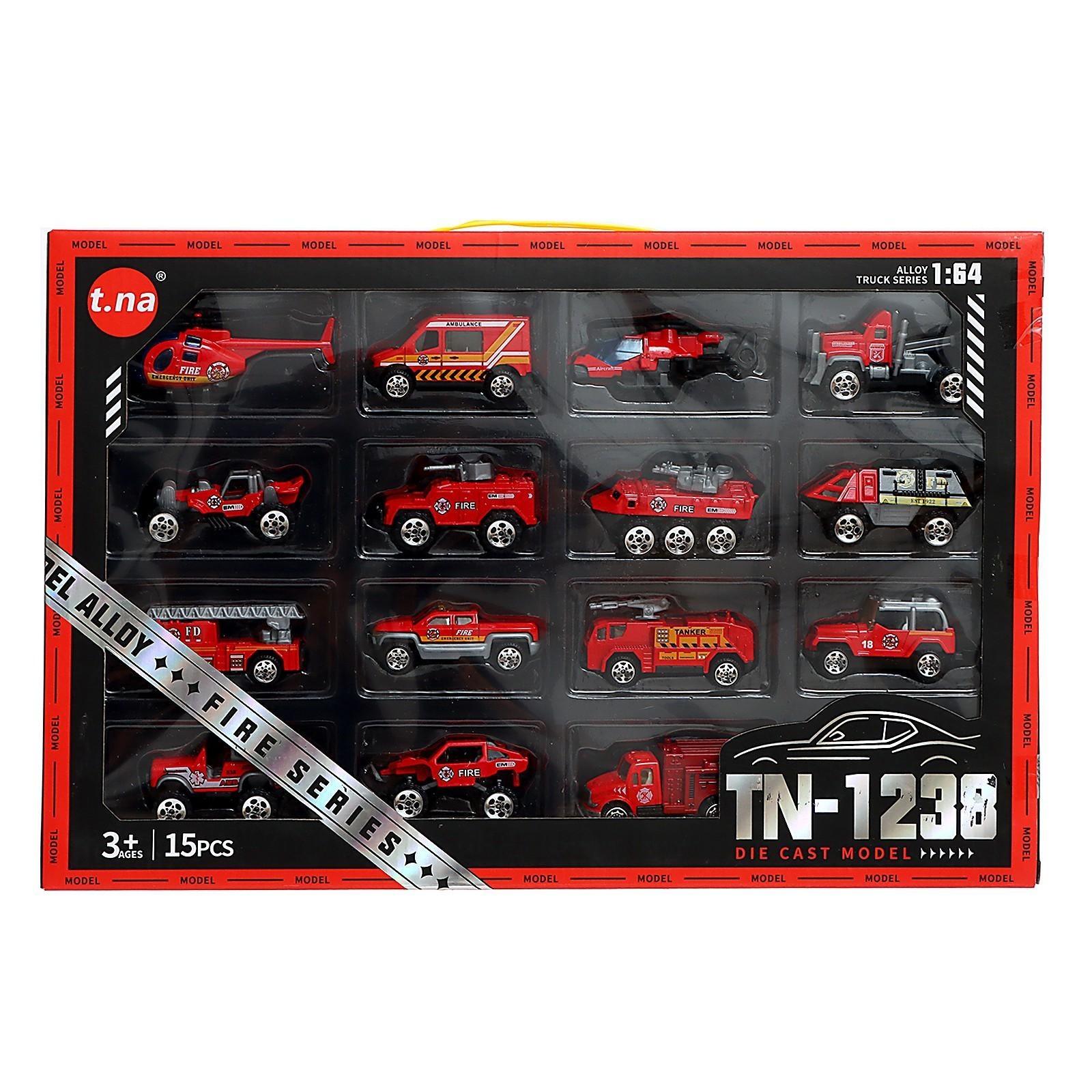 Набор металлических машин «Пожарная служба», в наборе 15 шт