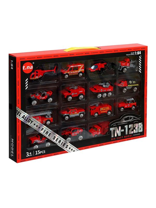 Набор металлических машин «Пожарная служба», в наборе 15 шт