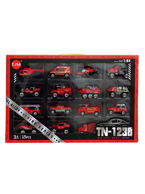 Набор металлических машин «Пожарная служба», в наборе 15 шт