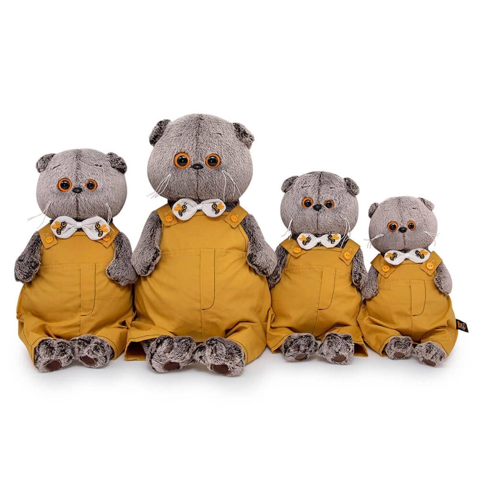 Мягкая игрушка «Басик в полукомбинезоне с бантом», 19 см