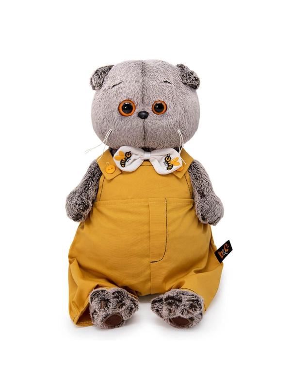 Мягкая игрушка «Басик в полукомбинезоне с бантом», 19 см