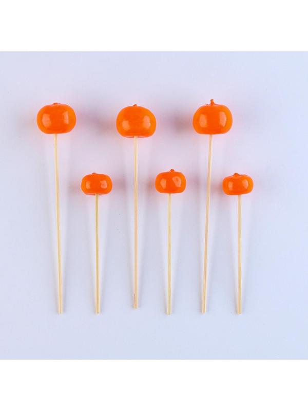 Шпажки топперы «Мандаринки», в наборе 6 штук