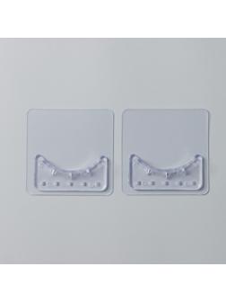 Держатели для карниза, 2 шт, самоклеющиеся, прозрачные