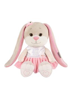 Мягкая игрушка «Зайка Лин в серебристо-розовом платье», 20 см