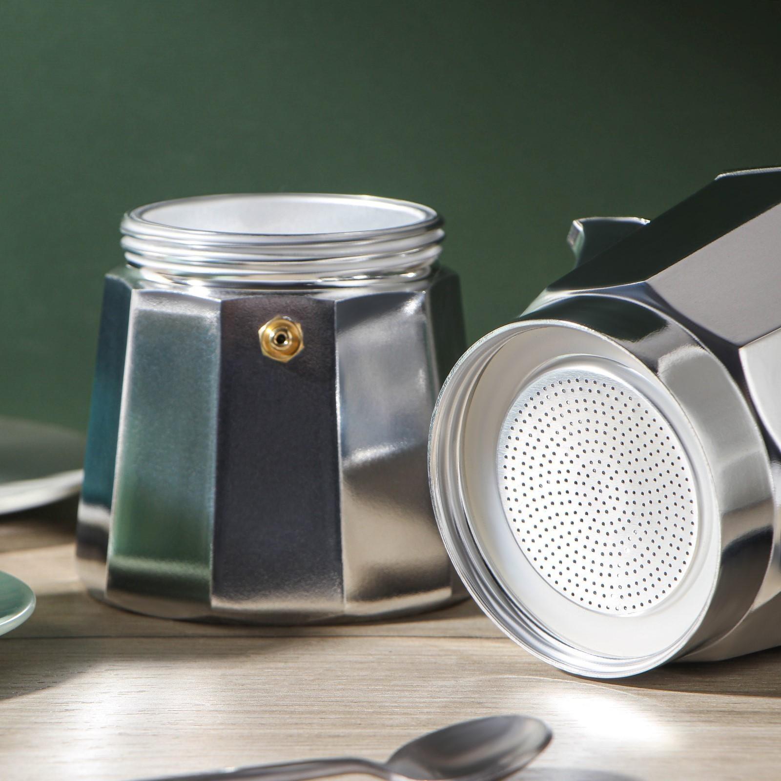 Кофеварка гейзерная Доляна Alum, на 6 чашек, 300 мл